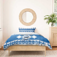 Power Blue Ranger Santa Claus Bedding Set Funny Christmas - Wonder Print Shop