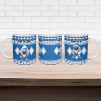 Personalized Power Blue Ranger Santa Claus Ceramic Mug Funny Christmas - Wonder Print Shop