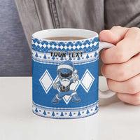 Personalized Power Blue Ranger Santa Claus Ceramic Mug Funny Christmas - Wonder Print Shop