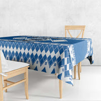 Power Blue Ranger Santa Claus Tablecloth Funny Christmas - Wonder Print Shop
