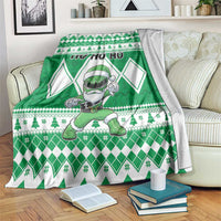 Power Green Ranger Santa Claus Blanket Funny Christmas - Wonder Print Shop