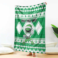 Power Green Ranger Santa Claus Blanket Funny Christmas - Wonder Print Shop