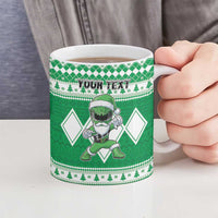 Personalized Power Green Ranger Santa Claus Ceramic Mug Funny Christmas - Wonder Print Shop