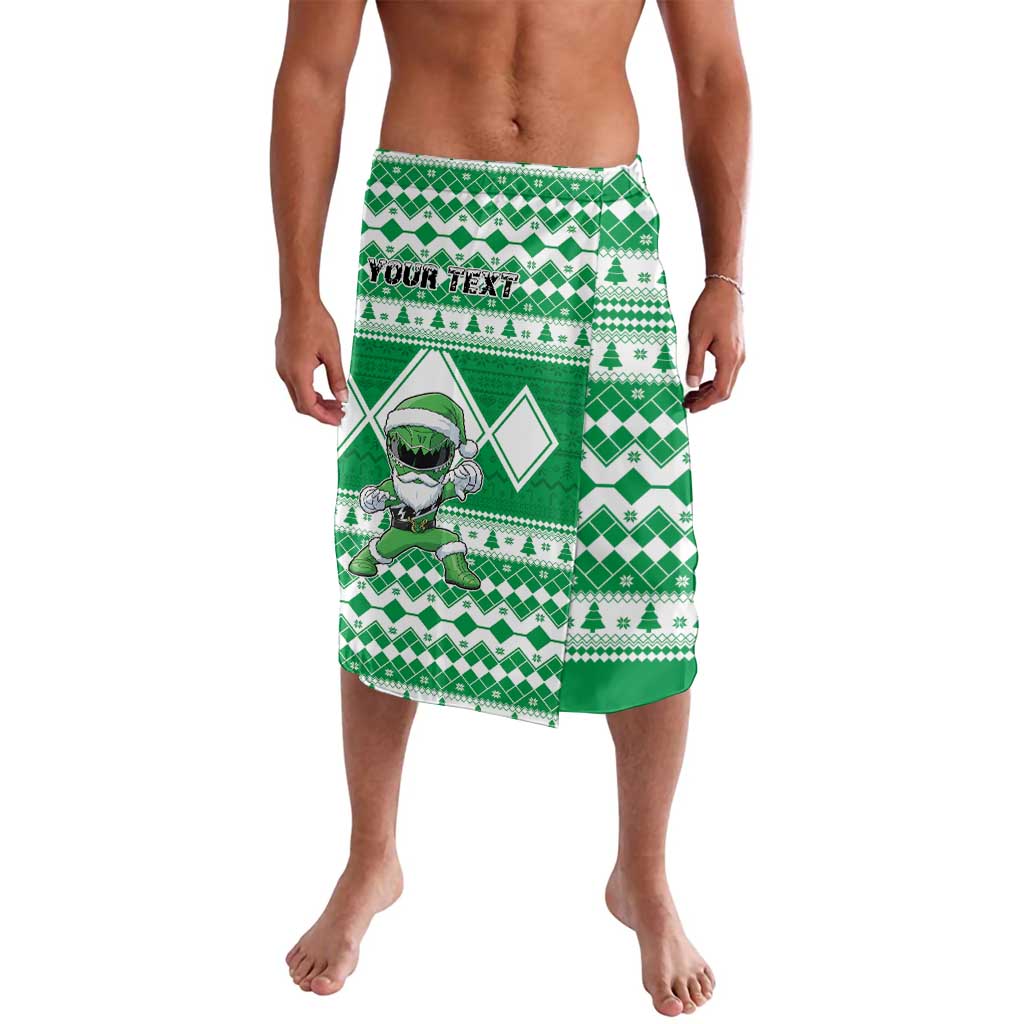 Personalized Power Green Ranger Santa Claus Lavalava Funny Christmas - Wonder Print Shop