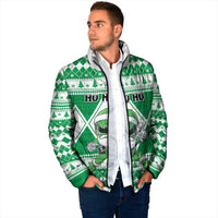 Personalized Power Green Ranger Santa Claus Padded Jacket Funny Christmas - Wonder Print Shop