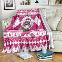 Power Pink Ranger Santa Claus Blanket Funny Christmas - Wonder Print Shop
