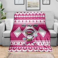 Power Pink Ranger Santa Claus Blanket Funny Christmas - Wonder Print Shop