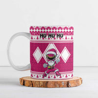 Personalized Power Pink Ranger Santa Claus Ceramic Mug Funny Christmas - Wonder Print Shop