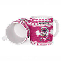 Personalized Power Pink Ranger Santa Claus Ceramic Mug Funny Christmas - Wonder Print Shop