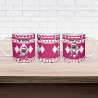 Personalized Power Pink Ranger Santa Claus Ceramic Mug Funny Christmas - Wonder Print Shop