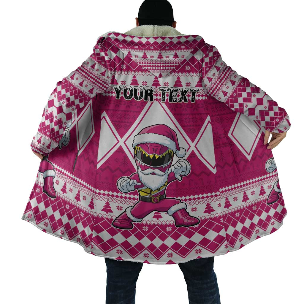 Personalized Power Pink Ranger Santa Claus Cloak Funny Christmas - Wonder Print Shop
