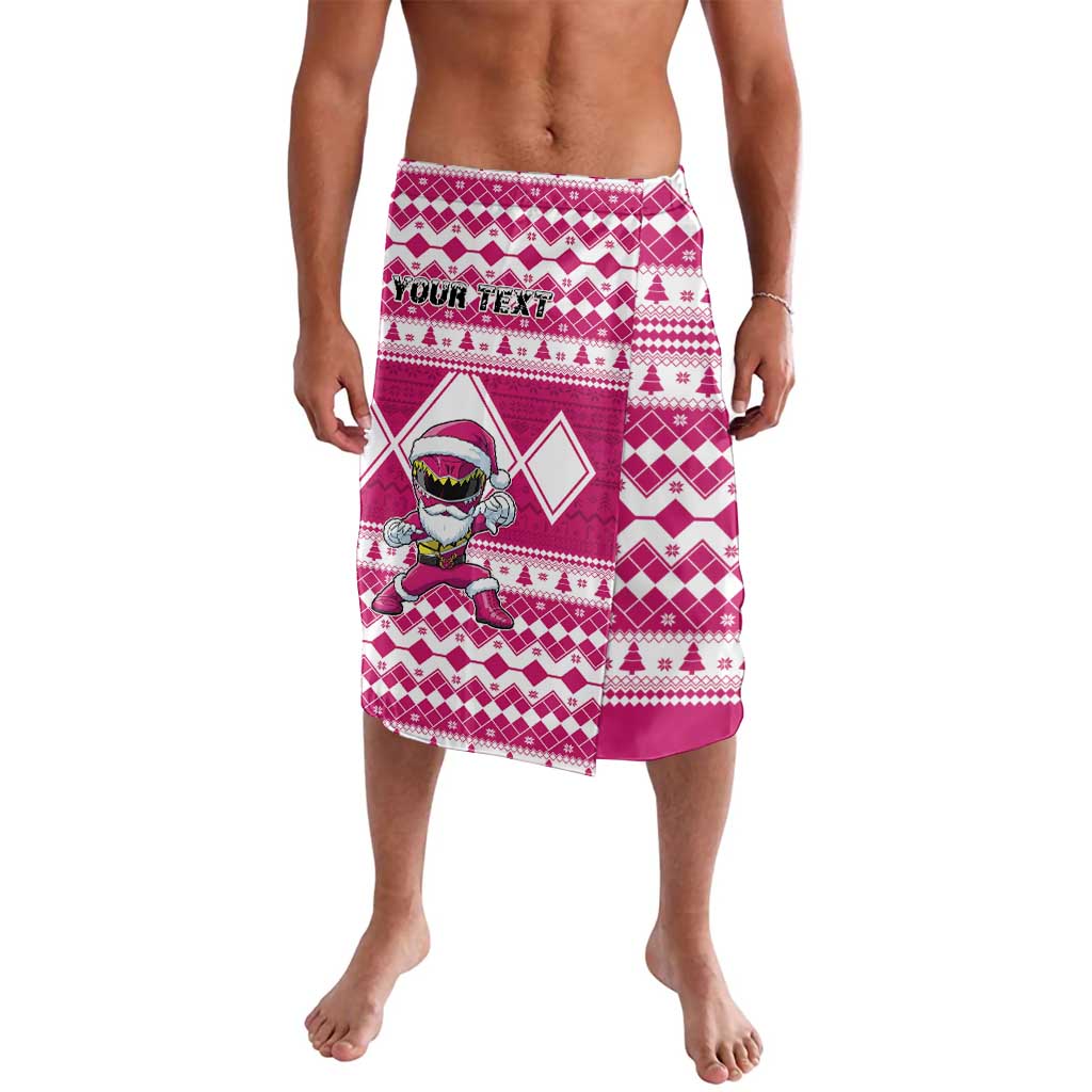 Personalized Power Pink Ranger Santa Claus Lavalava Funny Christmas - Wonder Print Shop