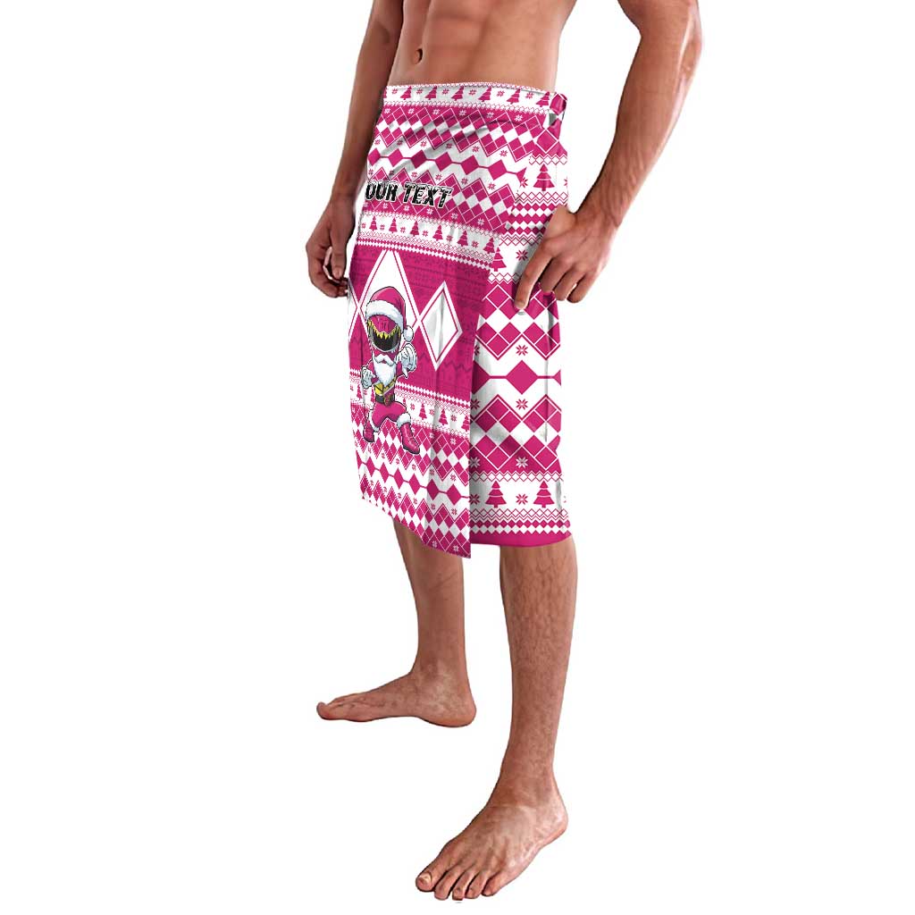 Personalized Power Pink Ranger Santa Claus Lavalava Funny Christmas - Wonder Print Shop