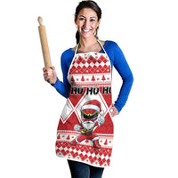 Power Red Ranger Santa Claus Apron Funny Christmas - Wonder Print Shop