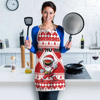 Power Red Ranger Santa Claus Apron Funny Christmas - Wonder Print Shop