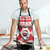 Power Red Ranger Santa Claus Apron Funny Christmas - Wonder Print Shop