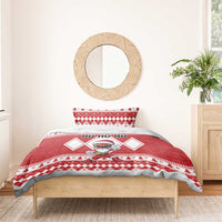 Power Red Ranger Santa Claus Bedding Set Funny Christmas - Wonder Print Shop