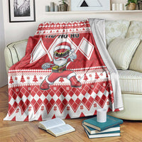 Power Red Ranger Santa Claus Blanket Funny Christmas - Wonder Print Shop