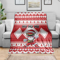 Power Red Ranger Santa Claus Blanket Funny Christmas - Wonder Print Shop