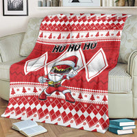 Power Red Ranger Santa Claus Blanket Funny Christmas - Wonder Print Shop
