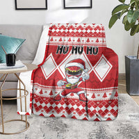 Power Red Ranger Santa Claus Blanket Funny Christmas - Wonder Print Shop