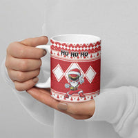 Personalized Power Red Ranger Santa Claus Ceramic Mug Funny Christmas - Wonder Print Shop