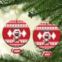 Power Red Ranger Santa Claus Ceramic Ornament Funny Christmas - Wonder Print Shop