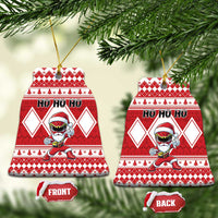 Power Red Ranger Santa Claus Ceramic Ornament Funny Christmas - Wonder Print Shop