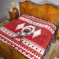 Power Red Ranger Santa Claus Quilt Funny Christmas - Wonder Print Shop