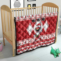 Power Red Ranger Santa Claus Quilt Funny Christmas - Wonder Print Shop