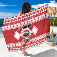 Power Red Ranger Santa Claus Sarong Funny Christmas - Wonder Print Shop