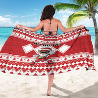 Power Red Ranger Santa Claus Sarong Funny Christmas - Wonder Print Shop