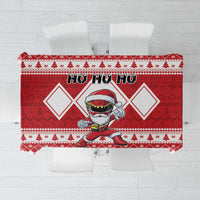 Power Red Ranger Santa Claus Tablecloth Funny Christmas - Wonder Print Shop