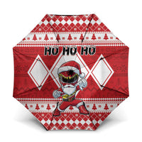 Power Red Ranger Santa Claus Umbrella Funny Christmas - Wonder Print Shop