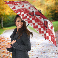 Power Red Ranger Santa Claus Umbrella Funny Christmas - Wonder Print Shop