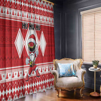 Power Red Ranger Santa Claus Window Curtain Funny Christmas - Wonder Print Shop