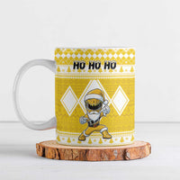 Personalized Power Yellow Ranger Santa Claus Ceramic Mug Funny Christmas - Wonder Print Shop