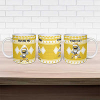 Personalized Power Yellow Ranger Santa Claus Ceramic Mug Funny Christmas - Wonder Print Shop