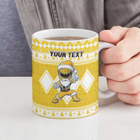 Personalized Power Yellow Ranger Santa Claus Ceramic Mug Funny Christmas - Wonder Print Shop