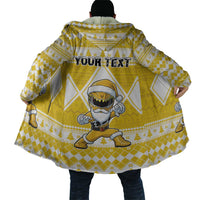 Personalized Power Yellow Ranger Santa Claus Cloak Funny Christmas - Wonder Print Shop
