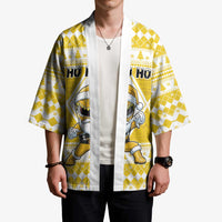 Personalized Power Yellow Ranger Santa Claus Kimono Funny Christmas - Wonder Print Shop