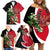 Yemen Unification Day 2024 Family Matching Off Shoulder Short Dress and Hawaiian Shirt May 22 Unity Day Flag Style - Wonder Print Shop