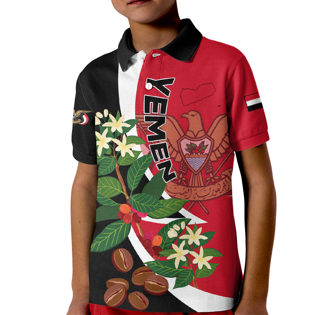 Yemen Unification Day 2024 Kid Polo Shirt May 22 Unity Day Flag Style - Wonder Print Shop