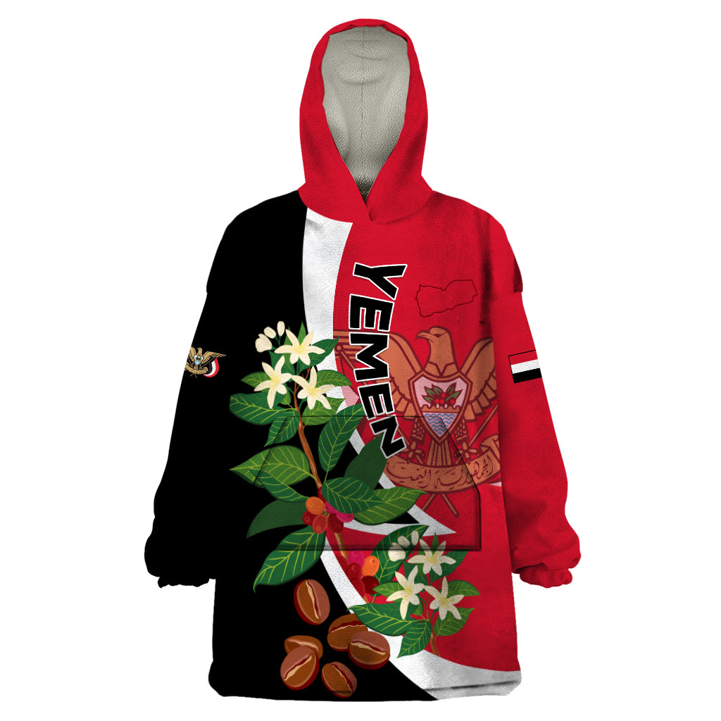 Yemen Unification Day 2024 Wearable Blanket Hoodie May 22 Unity Day Flag Style - Wonder Print Shop