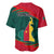 Cameroon Baseball Jersey Cameroun Coat Of Arms Mix African Pattern - Wonder Print Shop