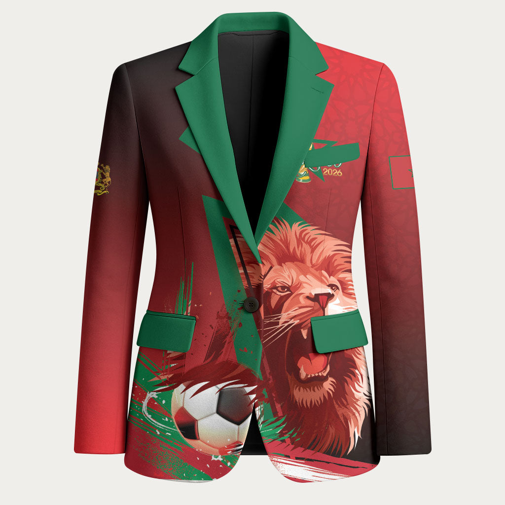 Custom Morocco 2026 World Football Blazer Together for One Goal Champions