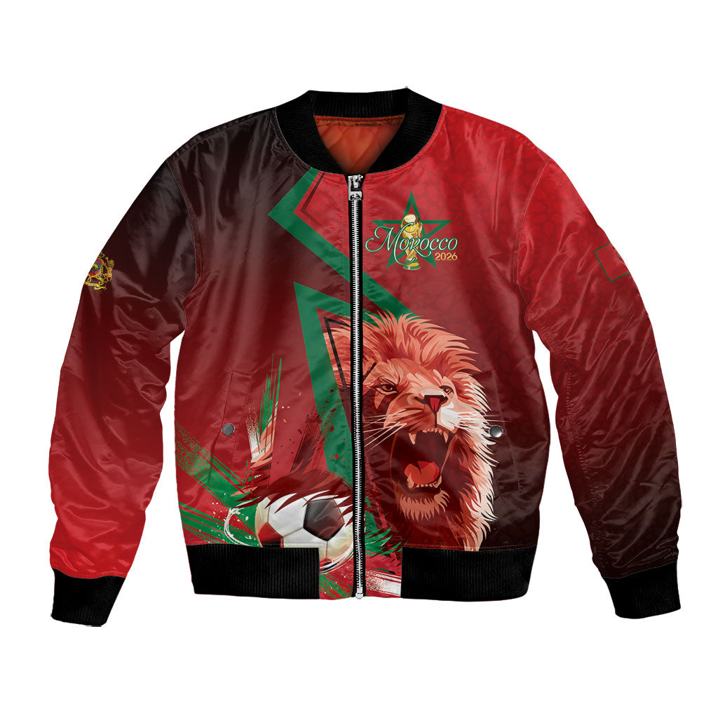 Custom Morocco 2026 World Football Bomber Jacket Together for One Goal Champions