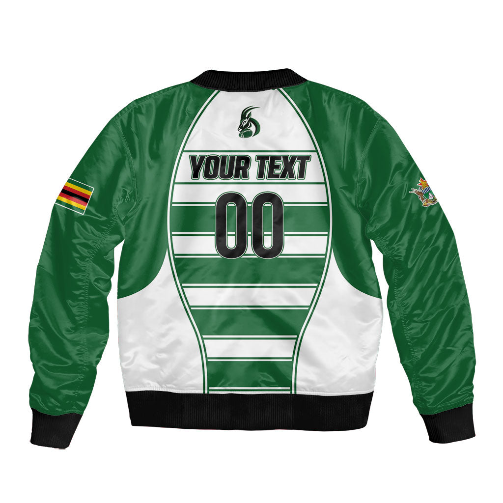 Custom Zimbabwe Rugby 3rd Africa Cup Bomber Jacket The Sables Back-to-Back Champions