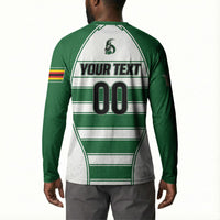 Custom Zimbabwe Rugby 3rd Africa Cup Button Sweatshirt The Sables Back-to-Back Champions