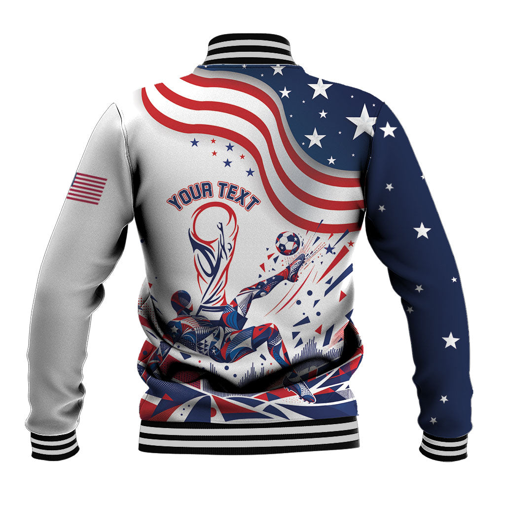 Personalized Soccer USA Baseball Jacket US Dynamic Stylized